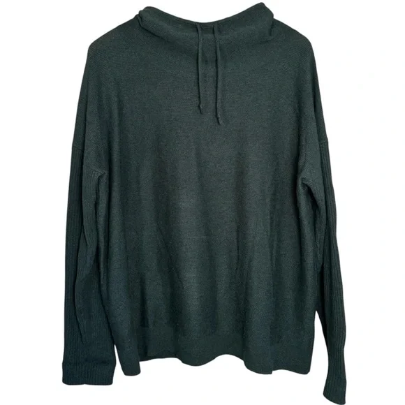 Pendleton Women’s Forest Green 100% Cashmere Knit Sweater with Cowl Neck - Picture 2 of 10